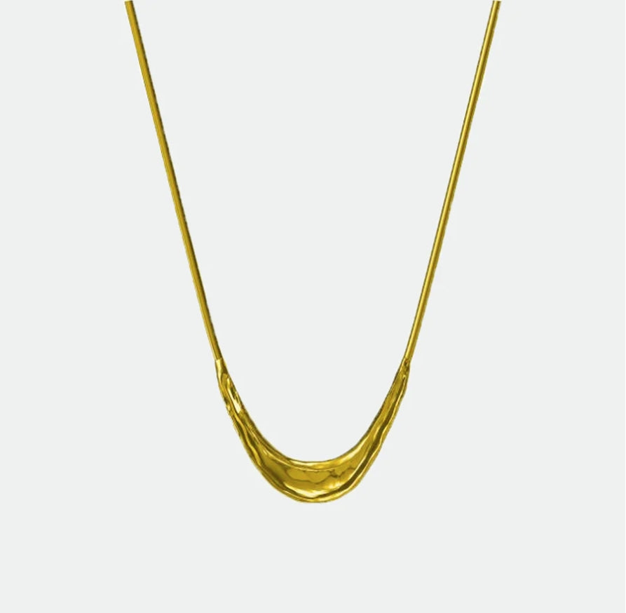 Elbow Necklace Gold Vermeil OS