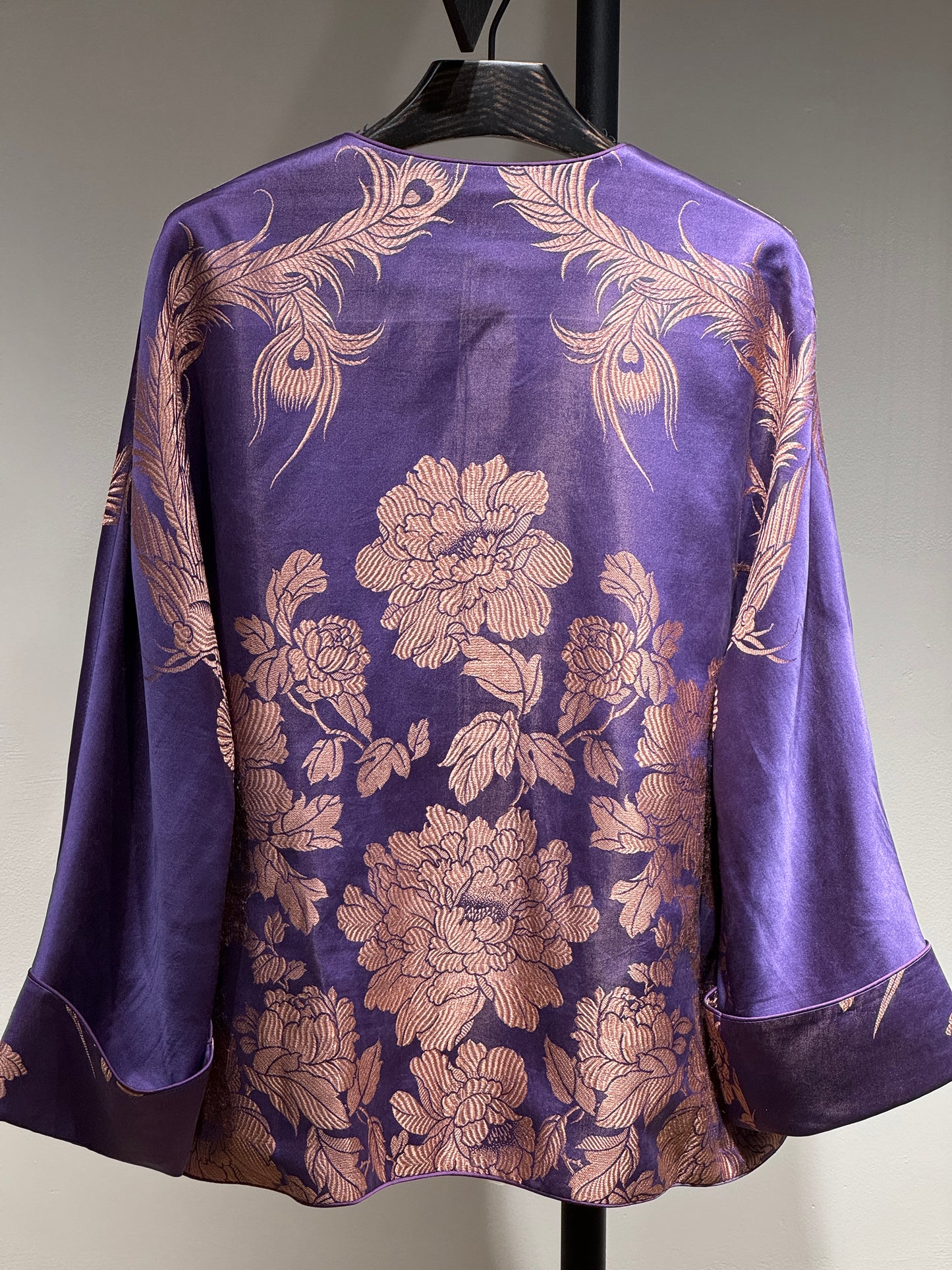 Classic Satin U-Neck Jacket