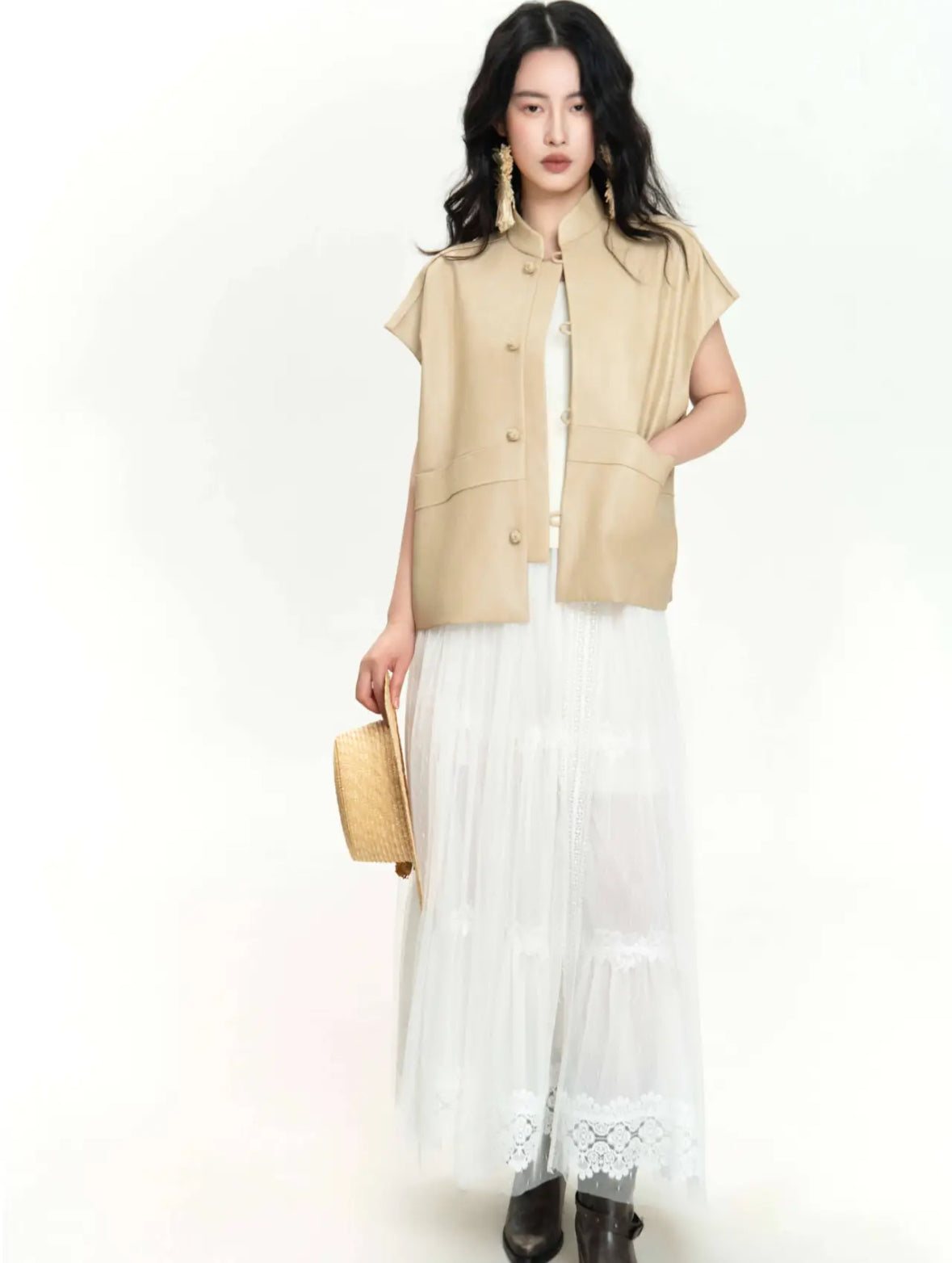 Clear Autumn Neo-Oriental Vest