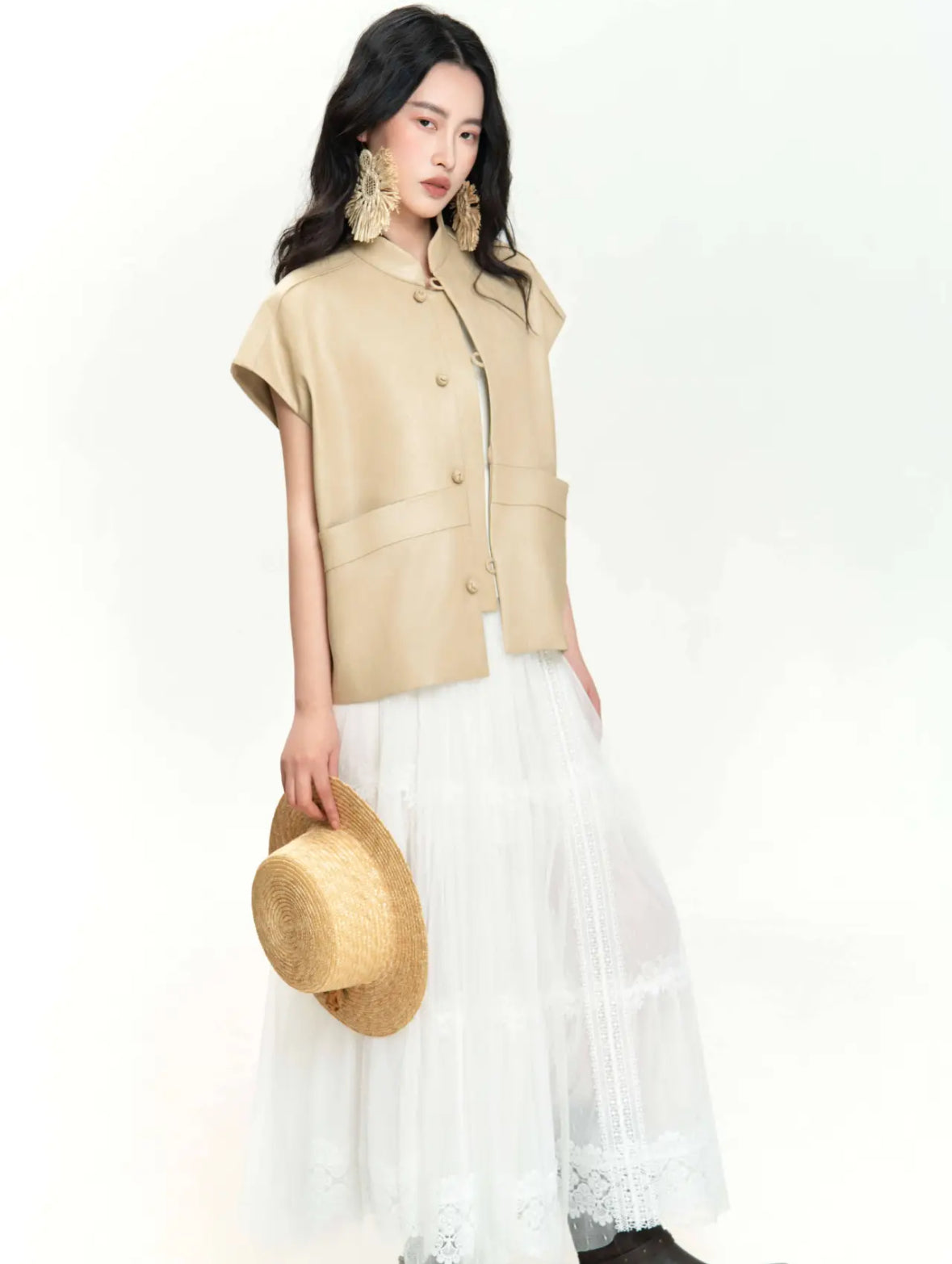 Clear Autumn Neo-Oriental Vest