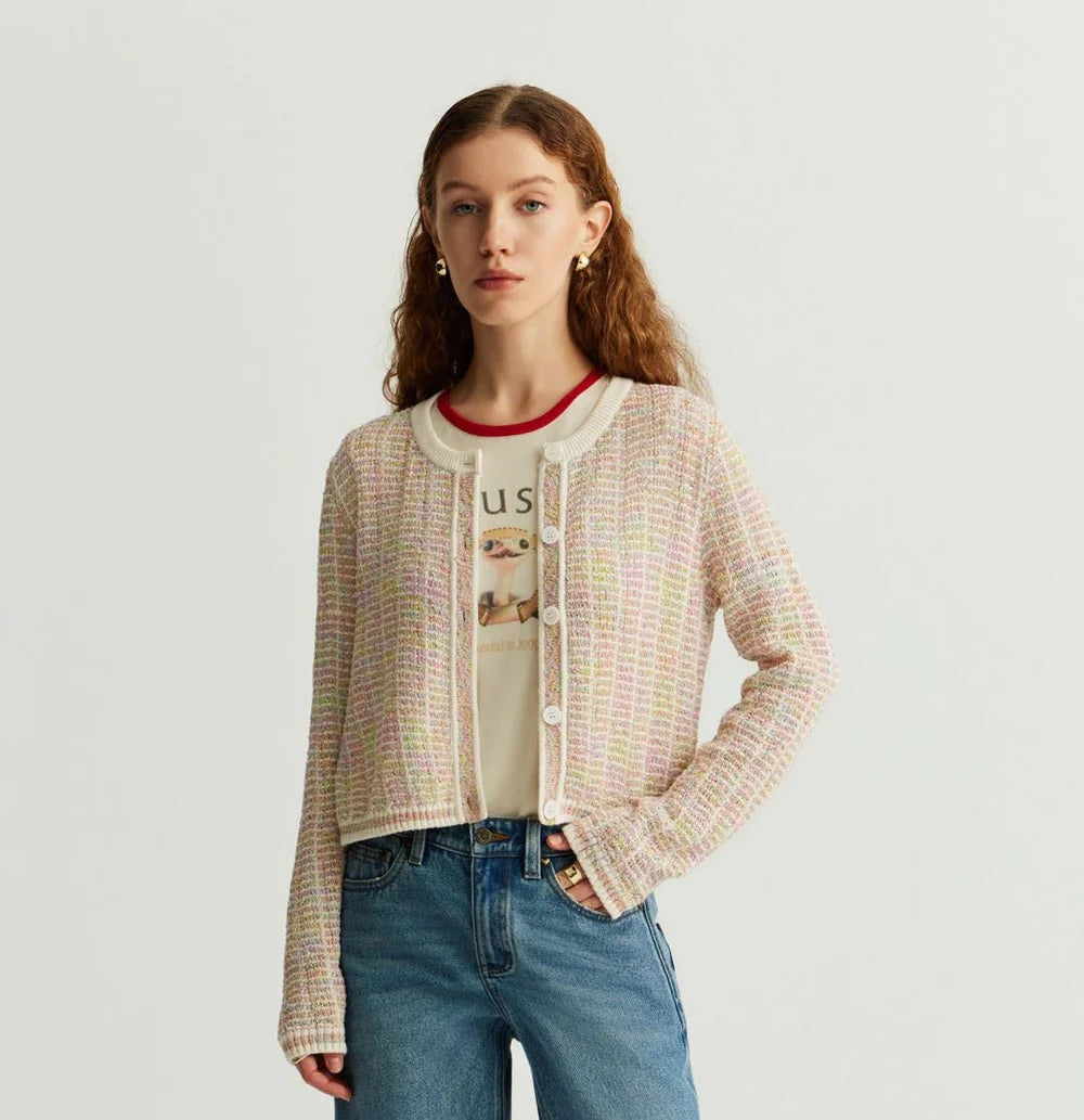 MULTICOLOR GRADIENT CARDIGAN