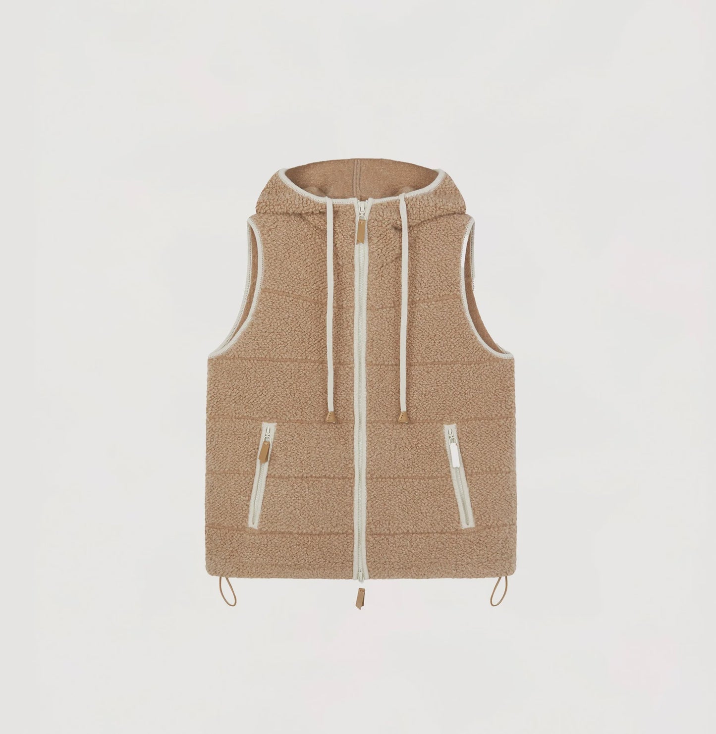 TEDDY BOUCLÉ HOODED GILET