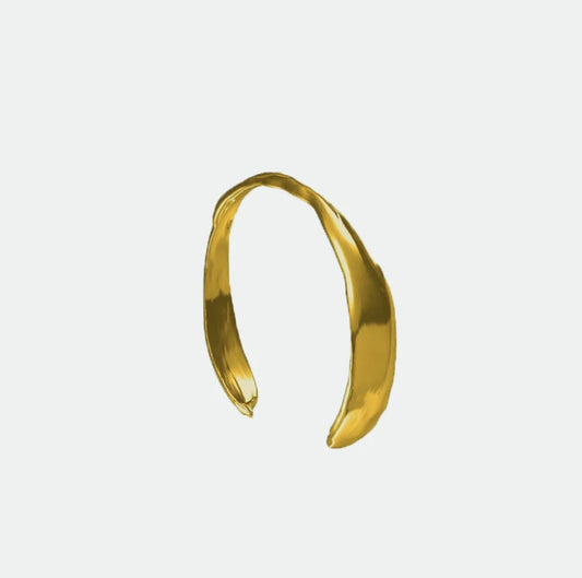 Stem Cuff Gold Vermeil OS