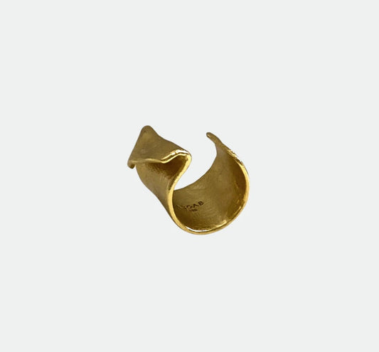Turn Over Ring  Gold OS