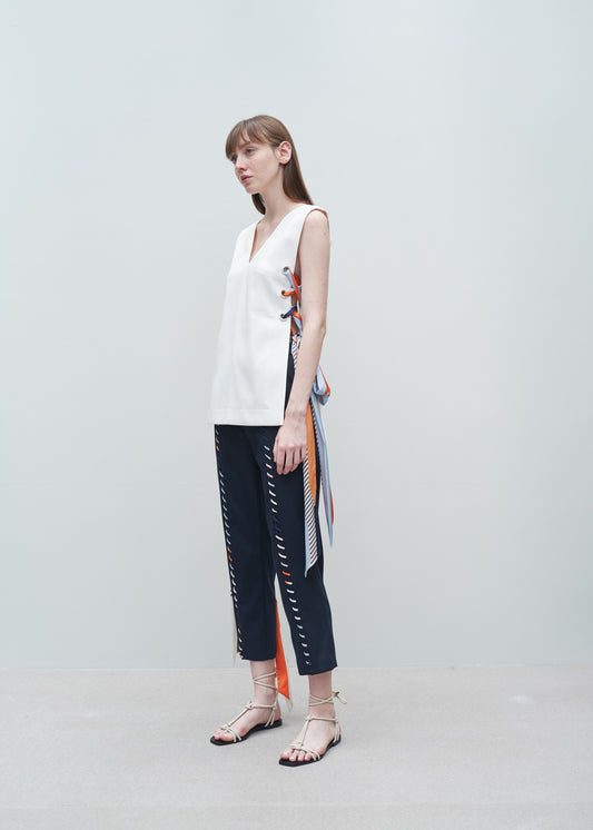 Colour stripes pants NAVY 40