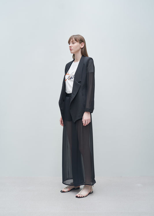 Wide leg trouser BLACK 36