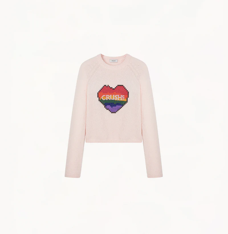 COLORBLOCKED LOGO-PRINTED SWEATER