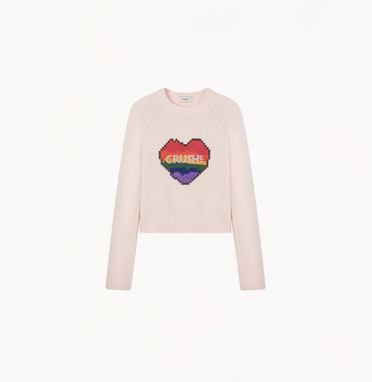 COLORBLOCKED LOGO-PRINTED SWEATER