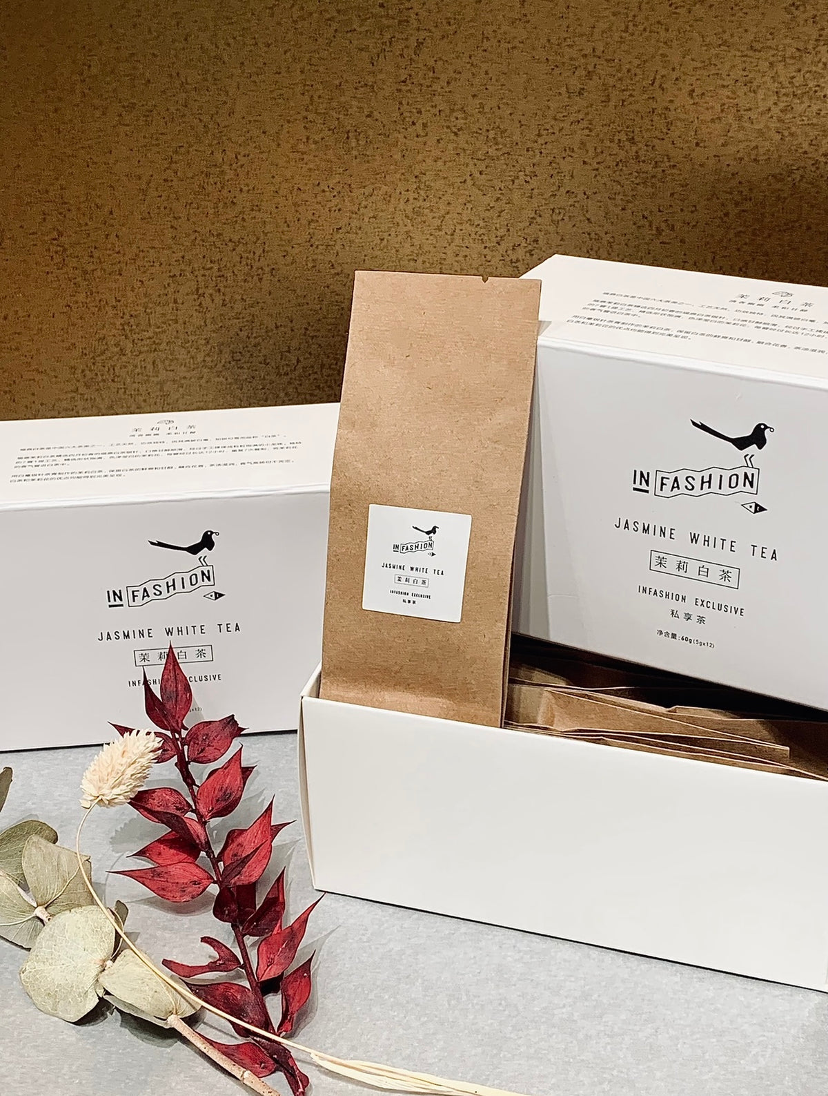 Jasmine White Tea White Box