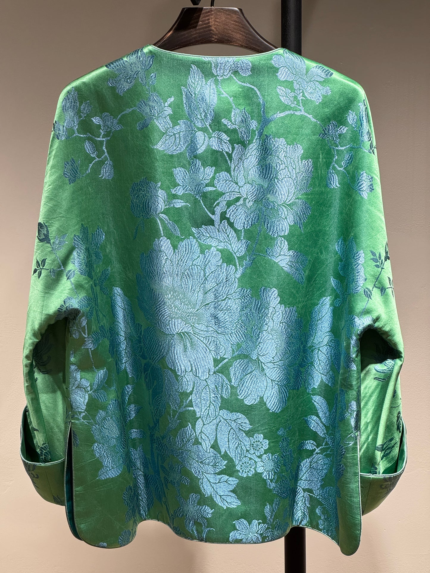 Classic Satin U-Neck Jacket
