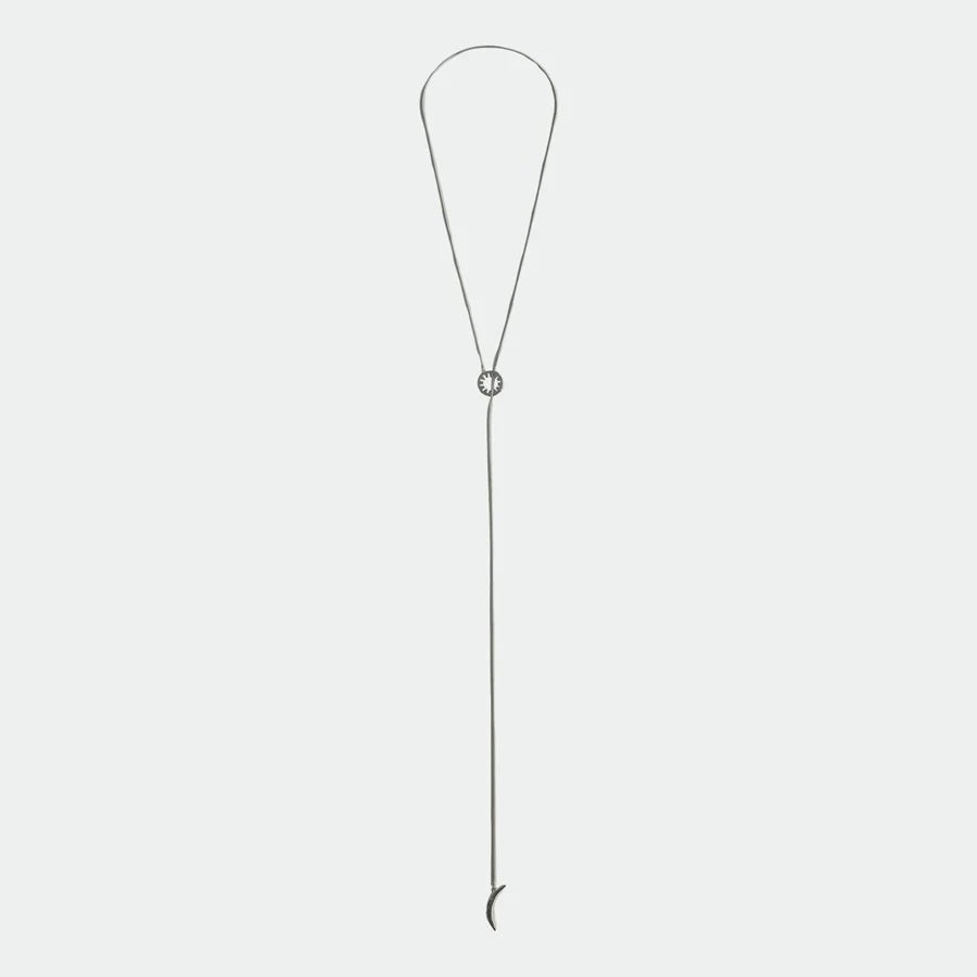 Syzygy Long Necklace Silver