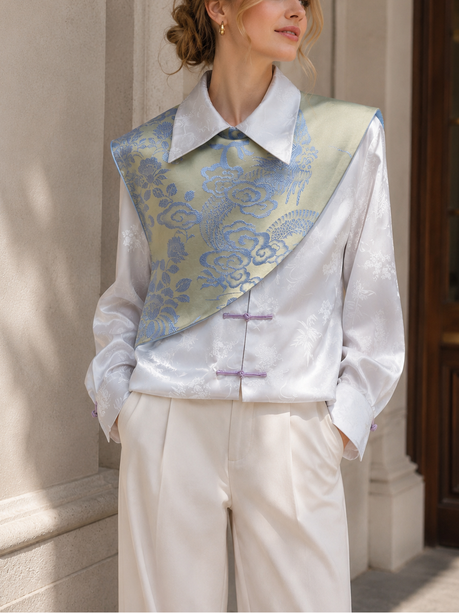 Cloud shoulder drape