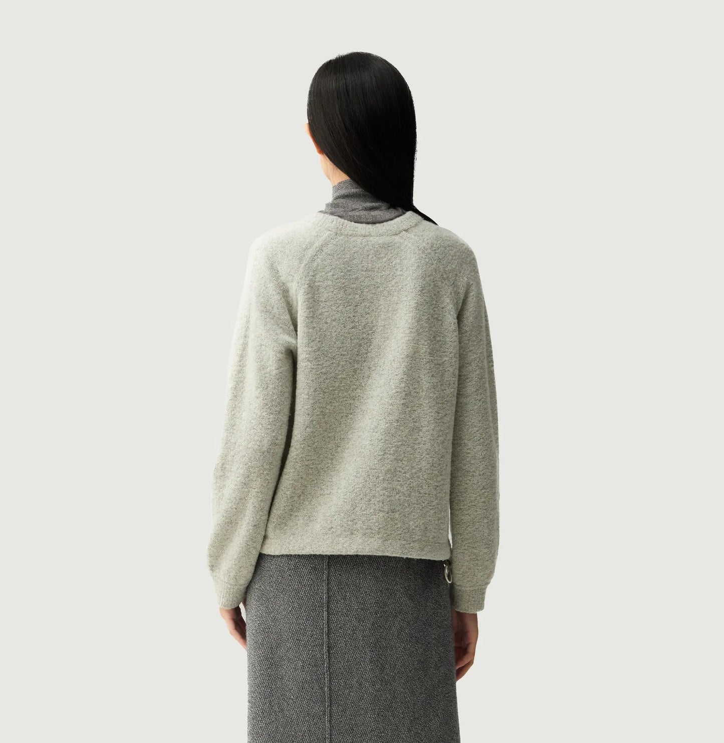 TEDDY BOUCLÉ EMBROIDERED SWEATER