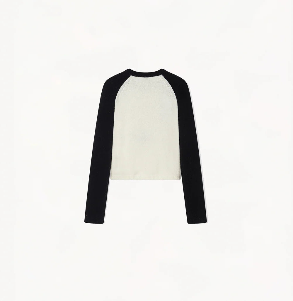 COLORBLOCKED LOGO-PRINTED SWEATER