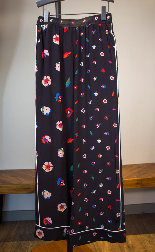 Flower Patten Silk Pant PANT FLOWER 40
