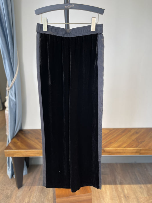 Silk Cotton/Velet Mix Pant PANT BLACK/VELET 40