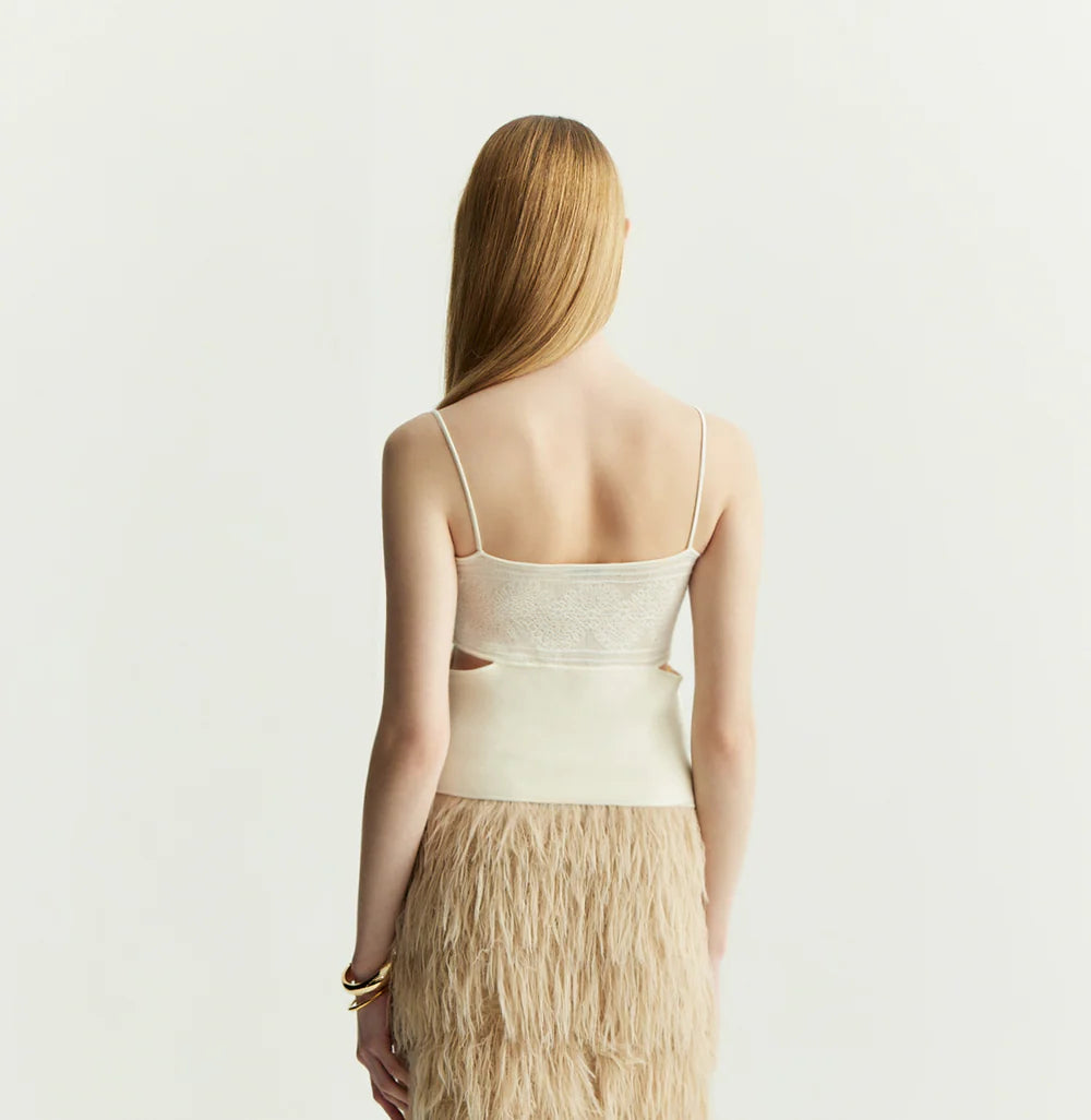LACE BUSTIER CAMISOLE