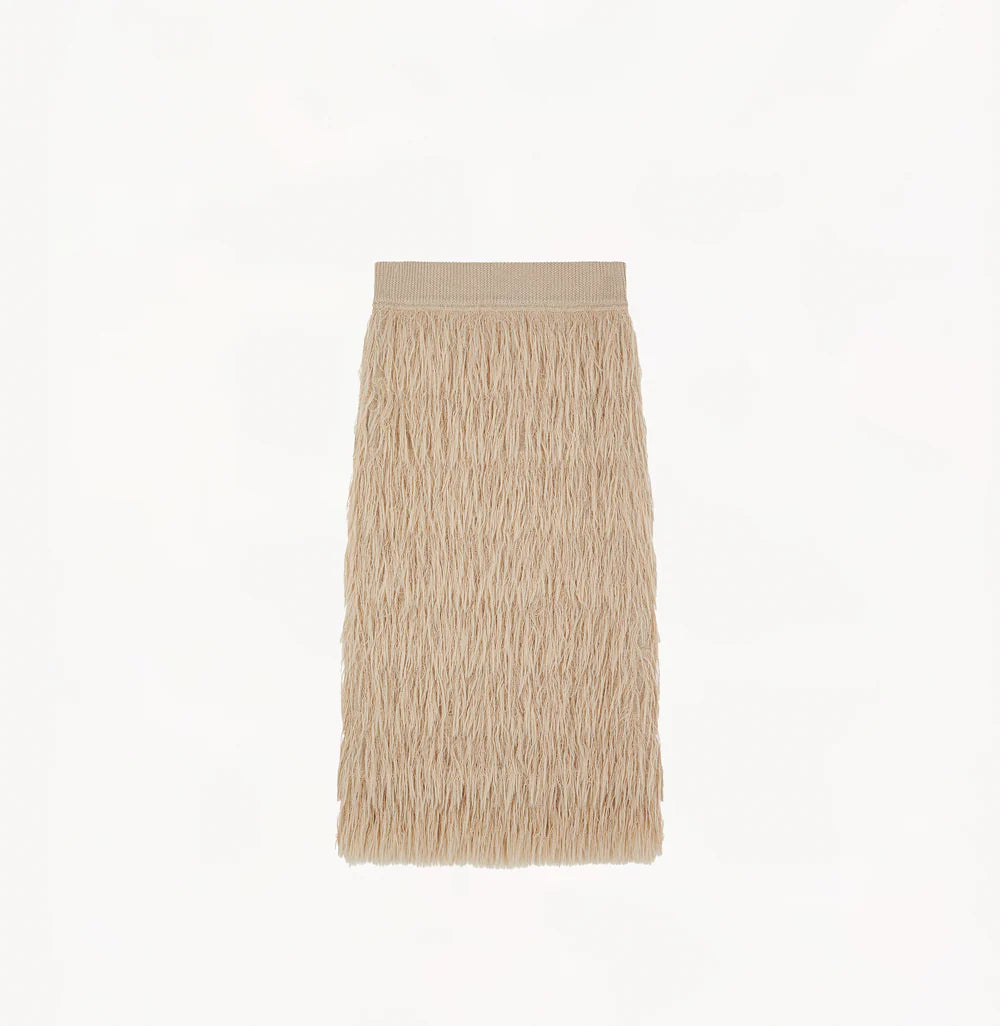 FEATHER MAXI SKIRT