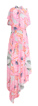 DRESS GREY FLOWER 36
