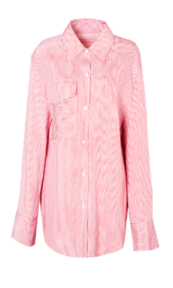 Boyfriend stripes shirt  RED STRIPE 38