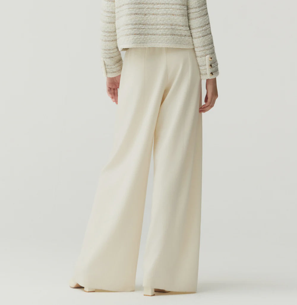 WOOL WIDE-LEG PANTS