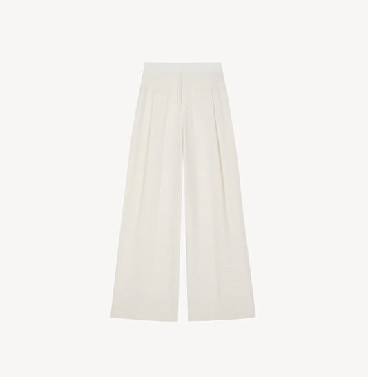 WOOL WIDE-LEG PANTS